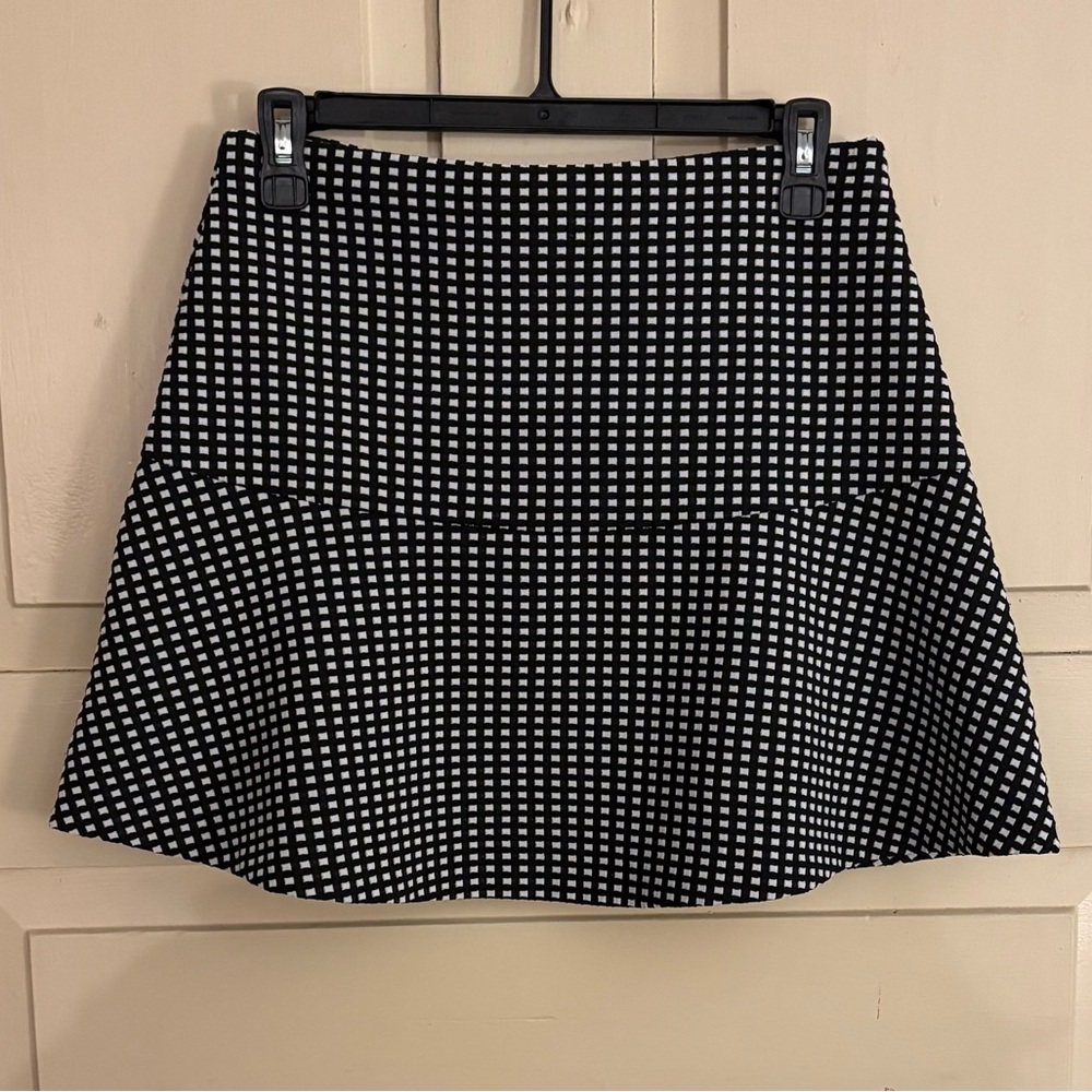 Necessary Objects Black And White Checkered Skirt… - image 3